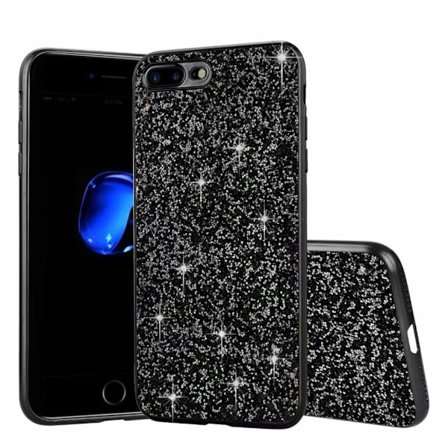 Glitter iPhone SE 2020 kuoret - Musta