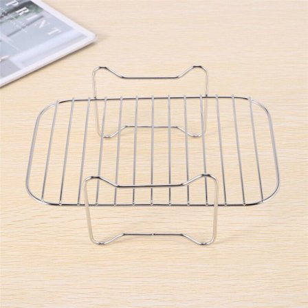 Airfryer-stativ til Ninja DZ201/DZ401 madtilbehør i rustfrit stål, multi-lag, stabelbart dehydratorstativ