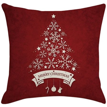 Julepude, helt ny, julemand, firkantet dekor pudebetræk pudebetræk til sofa bil gave 45X45 cm