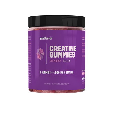 Matter's Kreatin Gummies 90 stk Bringebær 4,5 g