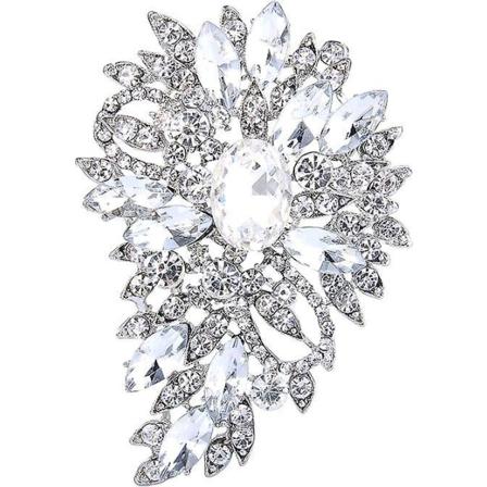 Vanddråbe Krystal Rhinestone Flower Broche: Delikat tilbehør i luksuriøs stil