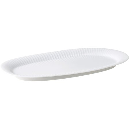 Kähler Hammershøi ovalt serveringsfad, hvid, 40 x 22,5 cm | KitchenOne