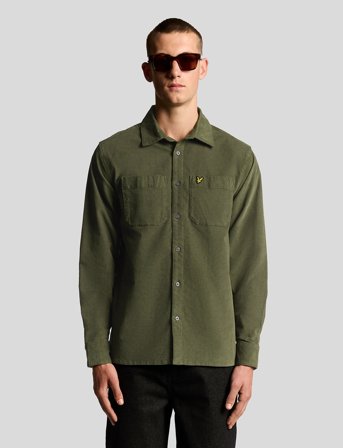 Lyle & Scott Corduroy Shirt - Khaki green - XS