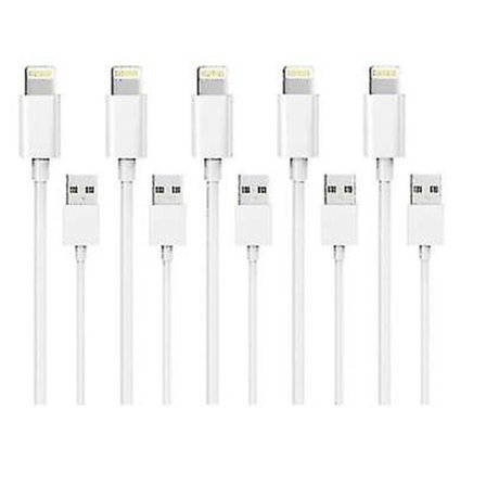 5-pack 1m Lightning-laddare för iPhone 14/13/12/11/Xs/max/x/8/7/6