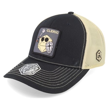 Critiql Hit - Svart trucker Keps - Cleric Class 112 Black/Vegas Gold Trucker @ Hatstore
