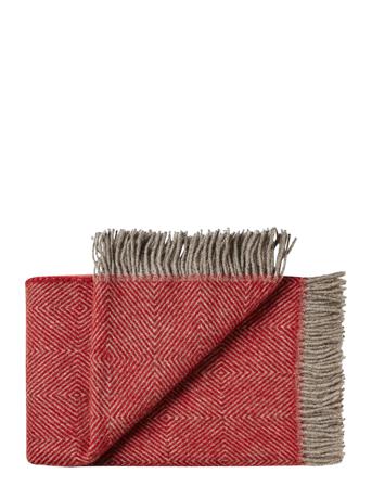 Fanø 140X240 Cm Home Textiles Cushions & Blankets Blankets & Throws Punainen Silkeborg Uldspinderi