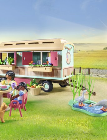 PLAYMOBIL Playmobil Country Hyggelig Campingvogn-Café - 71441 - Multi/patterned - ONE SIZE
