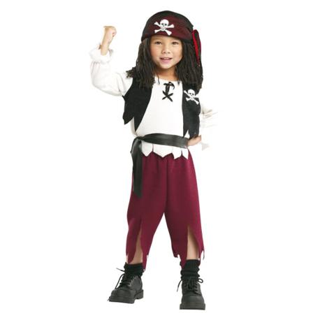 Piratkapten 98/104 Cl (3-4 År) Sjörövare Sjökapten Pirat