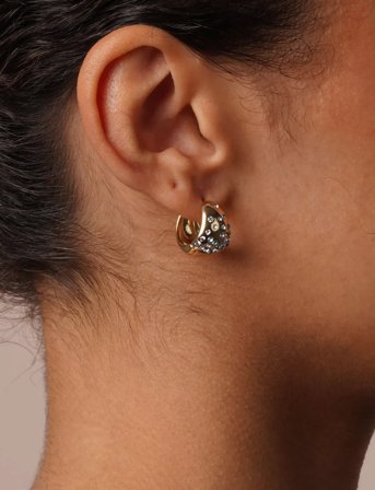 SNÖ of Sweden Sprinkles Core Small Oval Ring Ear - Gold - ONE SIZE