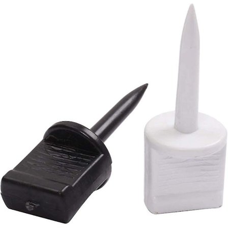 Target Nails Professionelle Plastik Pilemål Fastgørelsesøm Udendørs Skydetilbehør (Sort og Hvid) (2 stk)