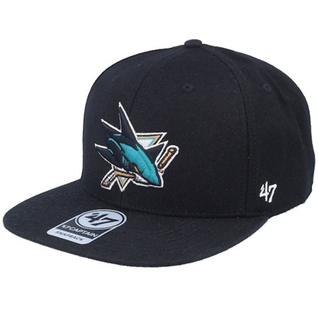 47 Brand - NHL - Black - snapback - Cap - San Jose Sharks No Shot 47 Captain Black Snapback - Hatstore