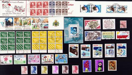 Europæiske lande - Frimærkepakke - Stemplet