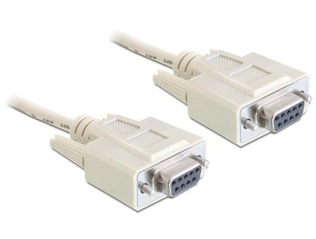 Delock null modem-kabel - DB-9 til DB-9 - 5 m