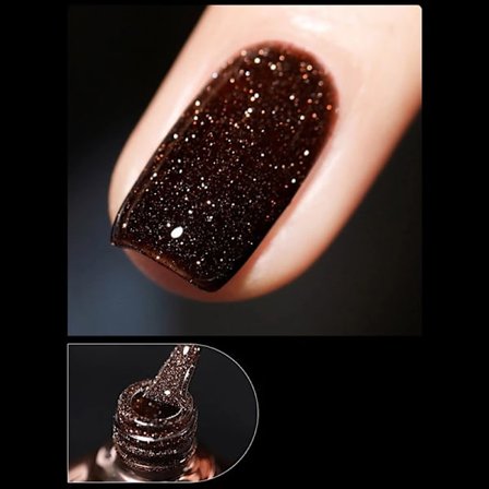 7,5 ml glitter neglelakk Soak Off UV Led neglelakk neglemanikyr