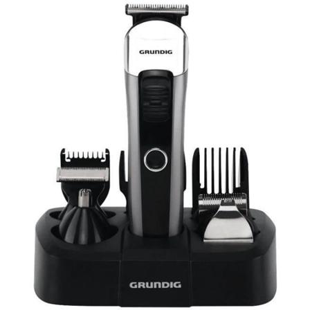GRUNDIG MGK6841 - Multifunktionstrimmer - 5 skärhuvuden i rostfritt stål - Autonomi 50min - LED-display - Svart och Silver
