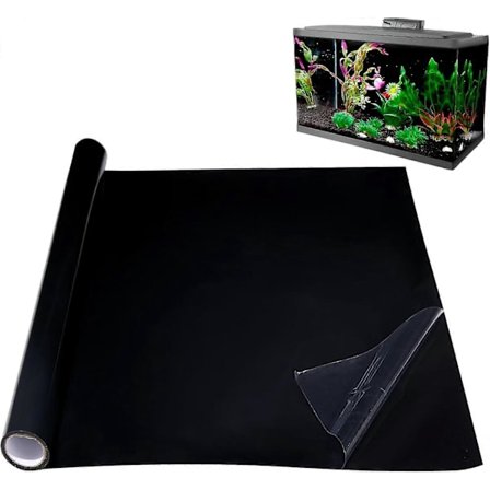 Akvariebakgrunn | Statisk feste svart akvarieplakat | Akvarieplakat