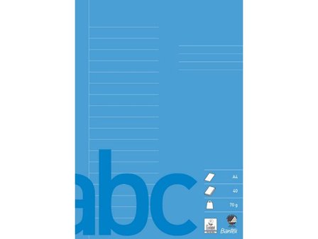 Bantex Skrivhäfte A4 linj 14,5mm blå 10/fp - Lyreco - Skola och förskola - Förbrukning skola häften - Skrivhäften