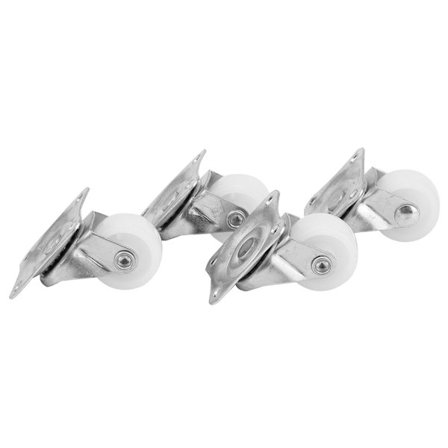 4 st 1 tums länkhjul 20 kg Kapacitet Nylonmaterial Möbelhjul Vagn DIY-tillbehör