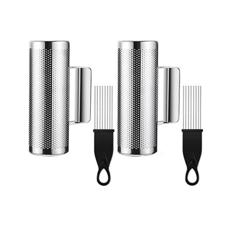 2 sæt metalskrabere 8x3 tommer rustfrit stål instrumenter slagtøjsinstrumenter live med skrabere