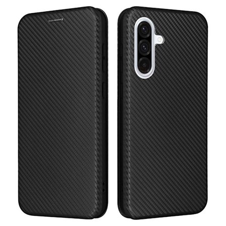 SKALO Samsung A36 5G Carbon Fiber Plånboksfodral - Svart