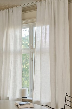 Jotex - Vorhang Leinen-mix Im 2er-pack Naturweiß - LINA - Kaufe Leinengardinen bei Jotex
