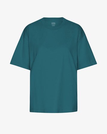 Oversized Organic T-Shirt - Ocean Green - Female - S