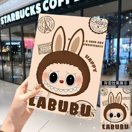 Fodral för iPad mini 4/5 7,9" söt Labub BB1 söt 10:e tecknad horisontellt vertikalt stativ