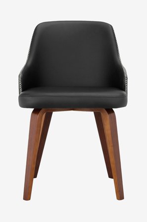 Loft24 - Spisebordsstol med armlæn OKIDO, 2-pak - Sort - Stole med armlæn - Fra Homeroom