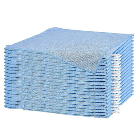 Mikrofiberduk i blått - Högabsorberande - Rengöring utan repor, Maskintvättbar