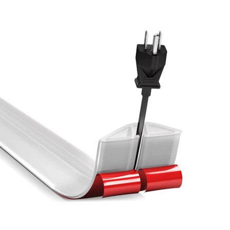 3 meter gummi golvskydd stark självhäftande elektrisk kabelorganisatör döljare för hem/kontor