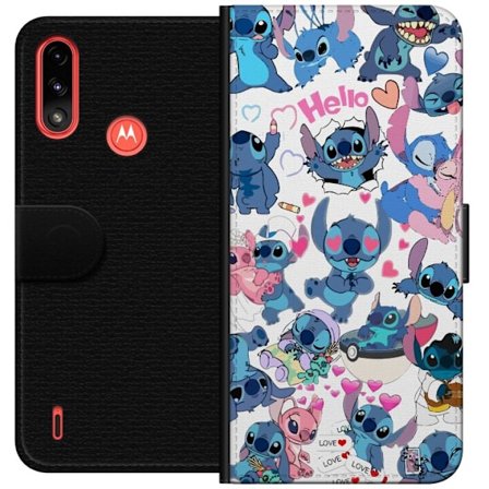 Yhteensopiva Lompakkokotelo Motorola Moto E7 Power Stitch