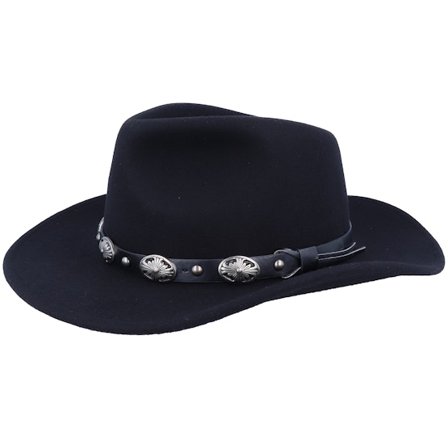 Jaxon & James - Tombstone Black Cowboy Hat Traveler Black Hat - @ Hatstore