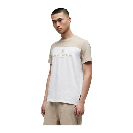 Moose Knuckles, t-shirt Biały, Mężczyzna, Rozmiar: L