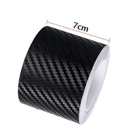 5/10m 3d Karbonfiber Bilklistremerke DIY Lim Beskyttelsesstripe Auto Dørterskel Sidespeil Anti Ripe Tape Vanntett Beskyttelsesfilm| |