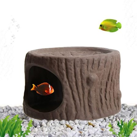Akvarium Keramik Grottdekoration Fiskleksaker Gömställe Hållbar