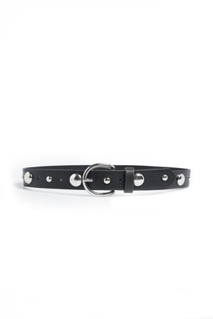 NA-KD Ceinture ronde à clous - Ceintures - Noir - XX-Small/X-Small