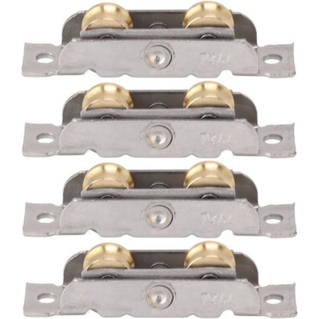 Skydedørsrulle, 4 stk. Vinduestilbehør Leje til hjemmet (Konkavt hjul)