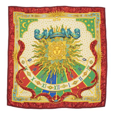 Hermès Vintage, Pre-owned Scarf Rood, Dames, Maat:ONE Size