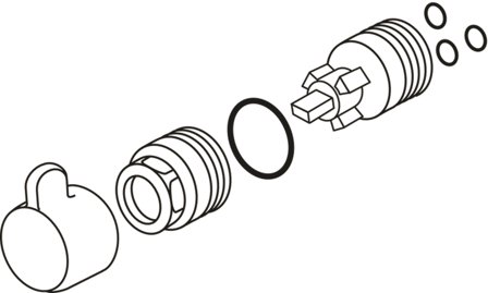 Gustavsberg GB41635762 3301 Avstengningsknapp for oppvaskmaskin og vaskemaskin, Baderom