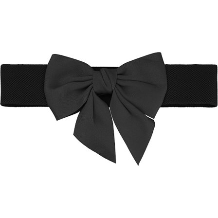 Naisten rusettivyö joustava leveä vyö mekko rusetti joustava vyötärönauha juhliin rento