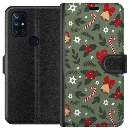 OnePlus Nord N10 5G Lompakkokotelo Hauskaa joulukuviota