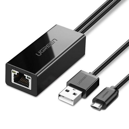 Ugreen Micro-USB Network adapter for Chromecast, 100Mbps, 1m