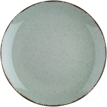 Tallrik flat rund Blocho Pearl Colorx Grön