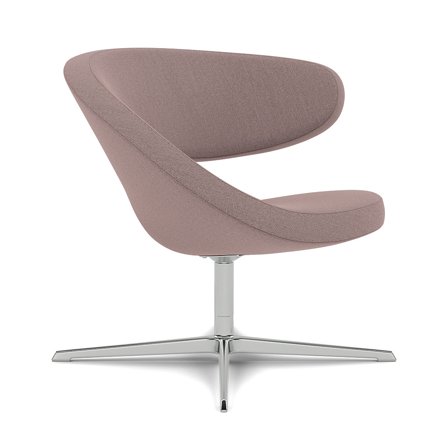 Varier Furniture Peel Club - Pink Wool - Chrome base