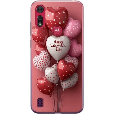 Kompatibelt Mobilskal till Motorola Motorola Moto E6s (2020) Valentinballonger