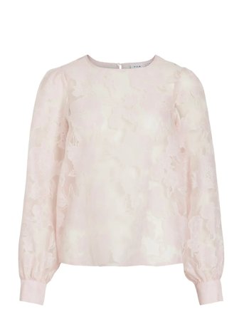 Vila Vibillie O-Neck L/S Top - Pink - 40