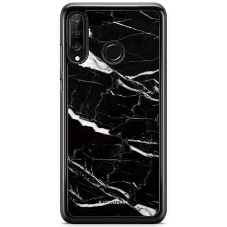 Bjornberry Hårdskal Huawei P30 Lite - Svart Marmor