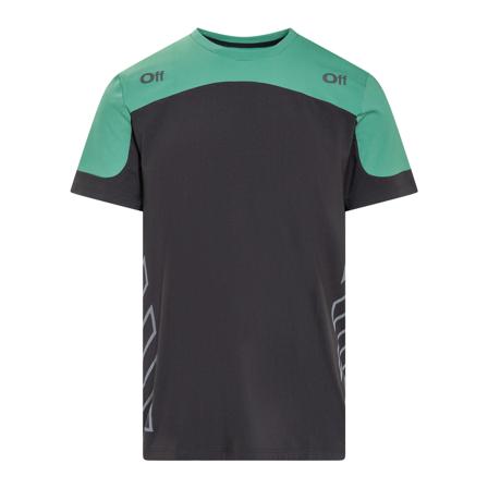Off White, T-Shirts Zwart, Heren, Maat:L