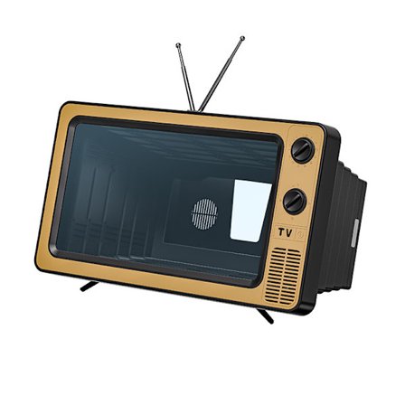Mobiltelefon Skärmförstorare 3D Videoförstorare - En Kreativ Retro TV Prydnad för Att Titta på TV-program och Maratontittande
