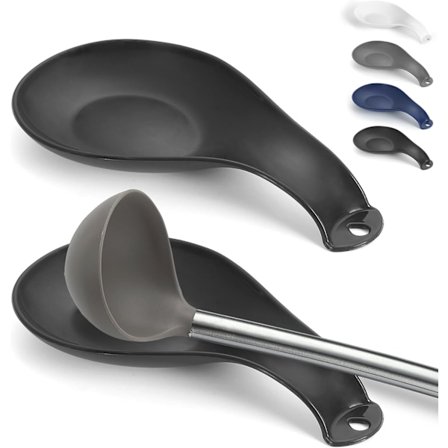 Sleivholder i plast, skjeholder for komfyrtopp, kjøkkenredskapsholder for øser, tang, stekespade, skjeholder, tåler oppvaskmaskin